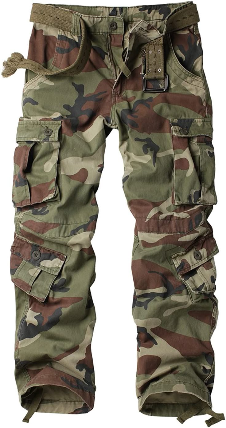 Men's Regular Fit Low Rise Cargo || Cotton Cargo Pants|| (Army-Cargo-03-04)