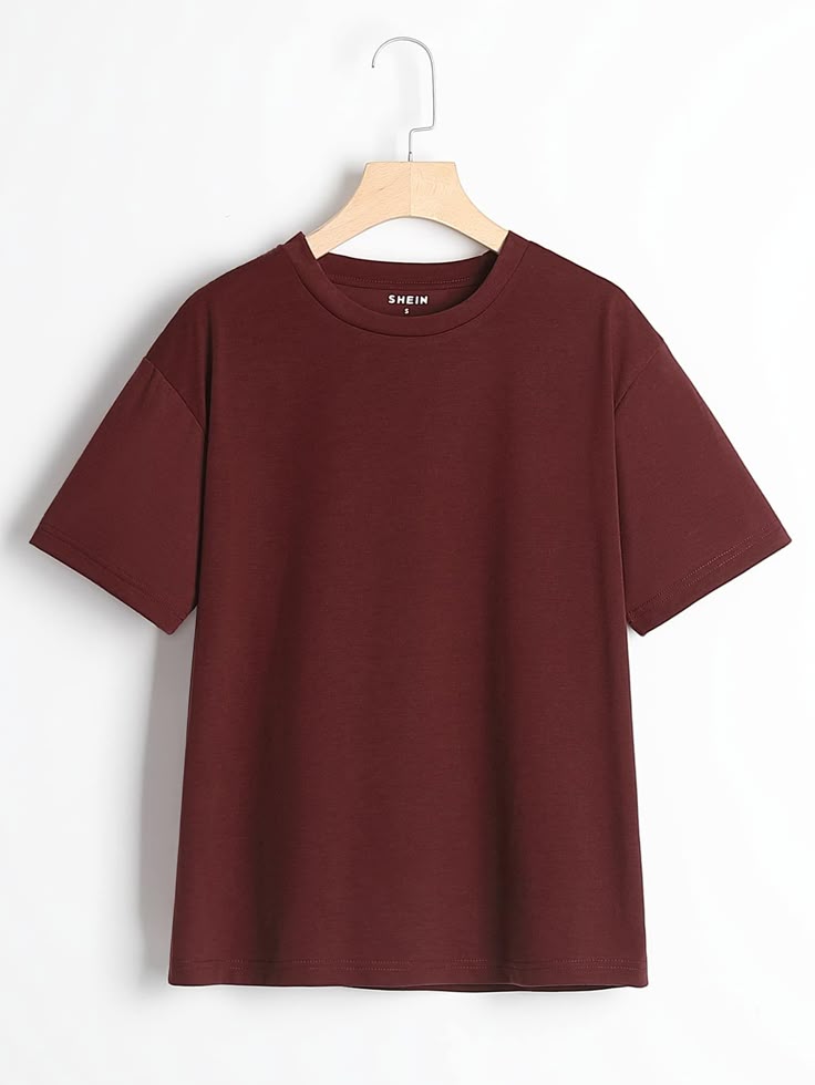 Solid Round Neck Tee